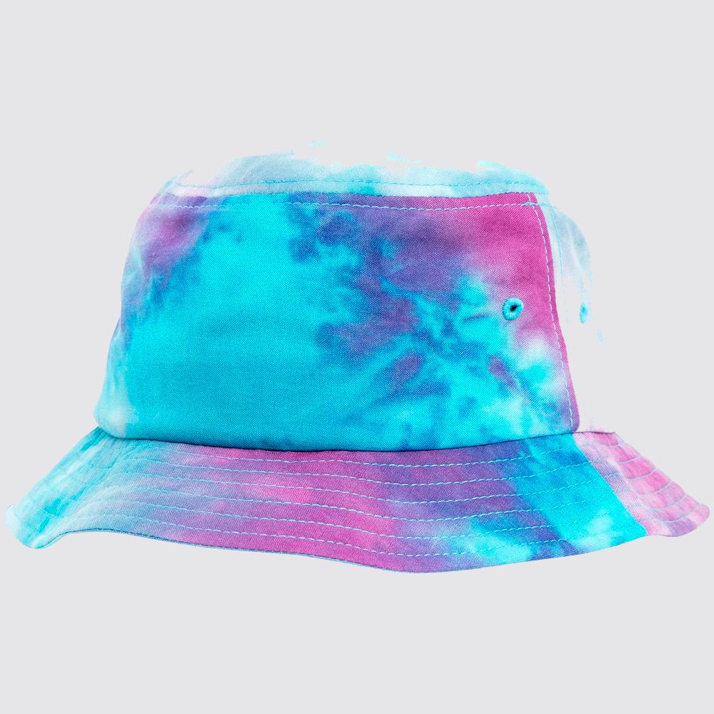 bucket hat Festival Shop-Tetuan Flexfit | Print purple/turquoise