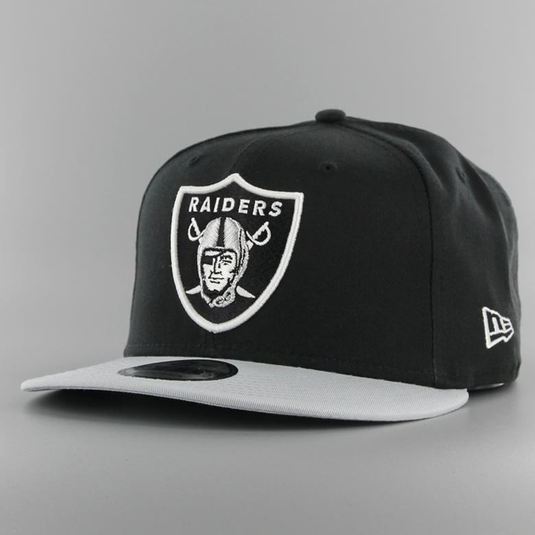 New Era Flat Brim 9FIFTY Cotton Block Las Vegas Raiders NFL Grey