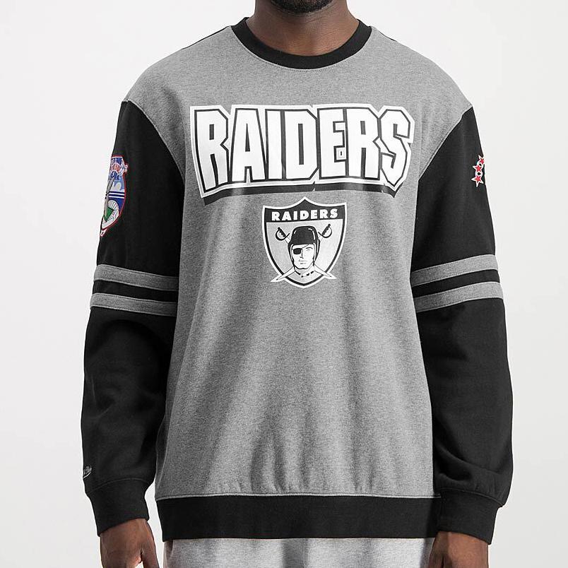 Mitchell and Ness NFL Raiders Men's M&N All Over Crew 2.0