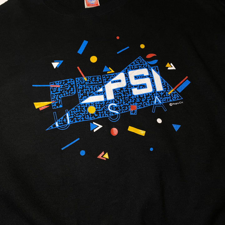 Vintage 90s Pepsi USA crewneck black L