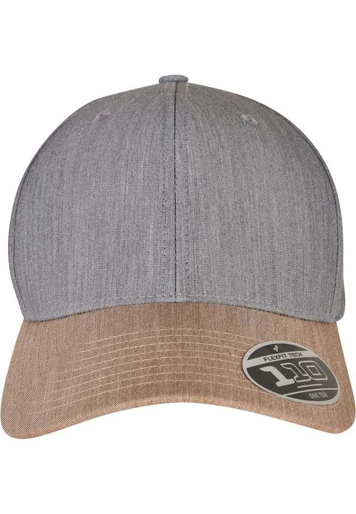 Yupoong 110 Melange Mix Cap grey/khaki