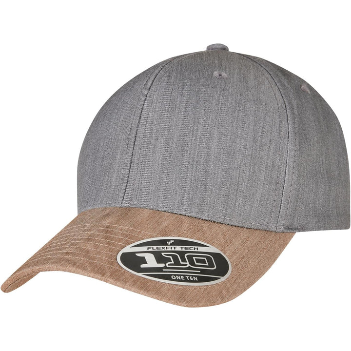 Yupoong 110 Melange Mix Cap grey/khaki