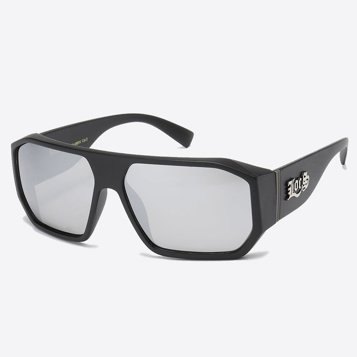 Locs Square Sunglasses black/mirror - Shop-Tetuan