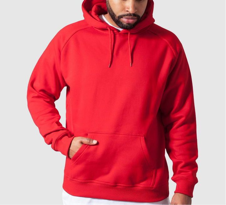 Urban Classics blank hoody red