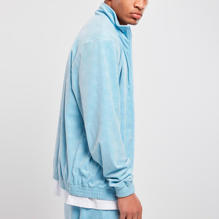 Southpole AOP Velour Jacket baby blue - Shop-Tetuan