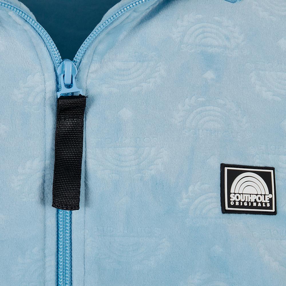 Southpole AOP Velour Jacket baby blue - Shop-Tetuan