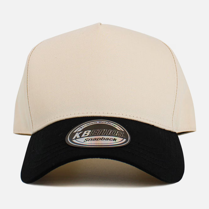 KB Ethos 5 Panel Baseball Cap natural/black