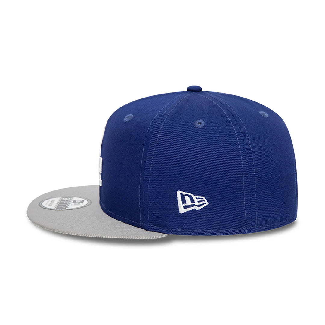 New Era Contrast Side Patch 9Fifty LA Dodgers blue/grey - Shop-Tetuan