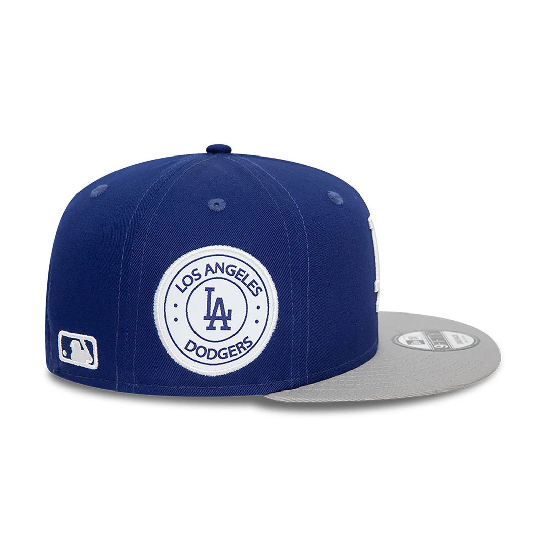 New Era Contrast Side Patch 9Fifty LA Dodgers blue/grey - Shop-Tetuan