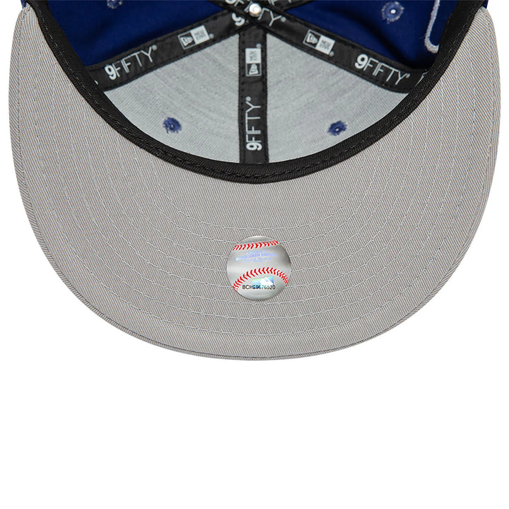 New Era Contrast Side Patch 9Fifty LA Dodgers blue/grey - Shop-Tetuan