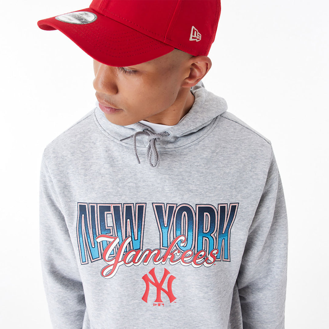 New Era New York MLB Gradient Graphic Grey Pullover NY Yankees Hoodie grey - Shop-Tetuan