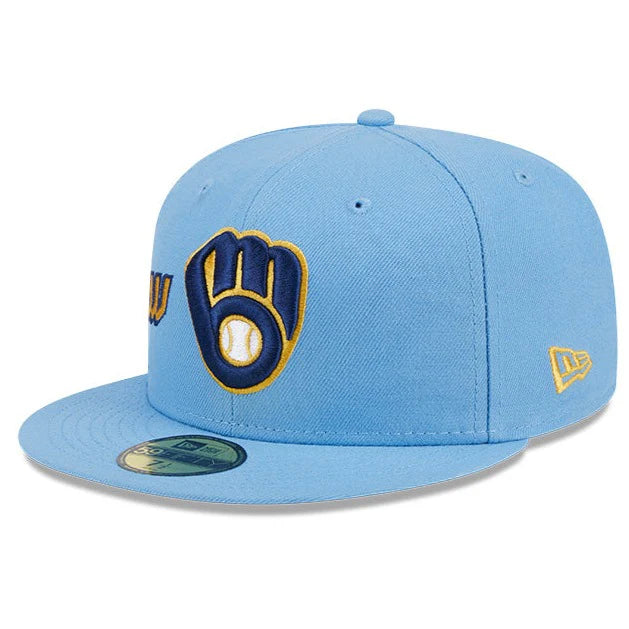 New Era MLB City Connect 59fifty M Brewers skyblue - Shop-Tetuan