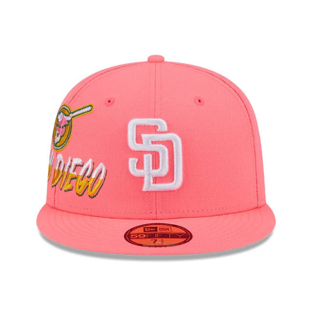 New Era MLB City Connect 59fifty SD Padres neon pink - Shop-Tetuan