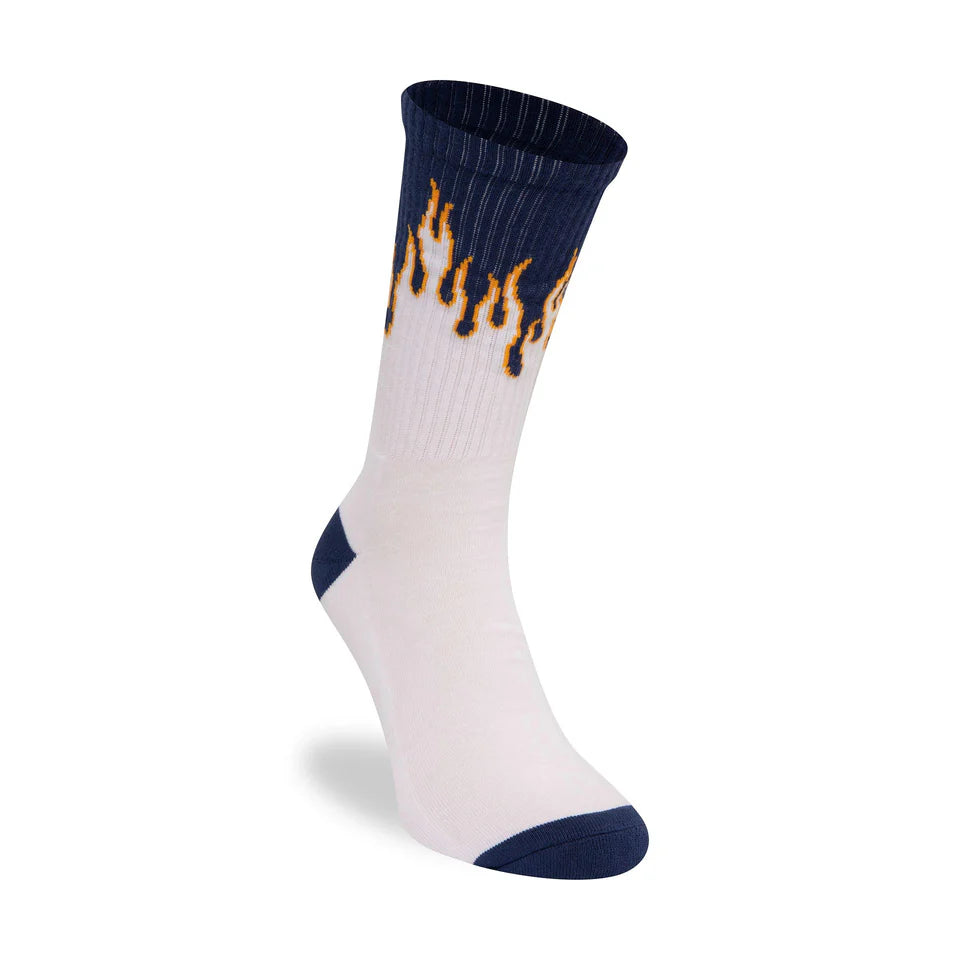 New Era Flame Crew Socks white