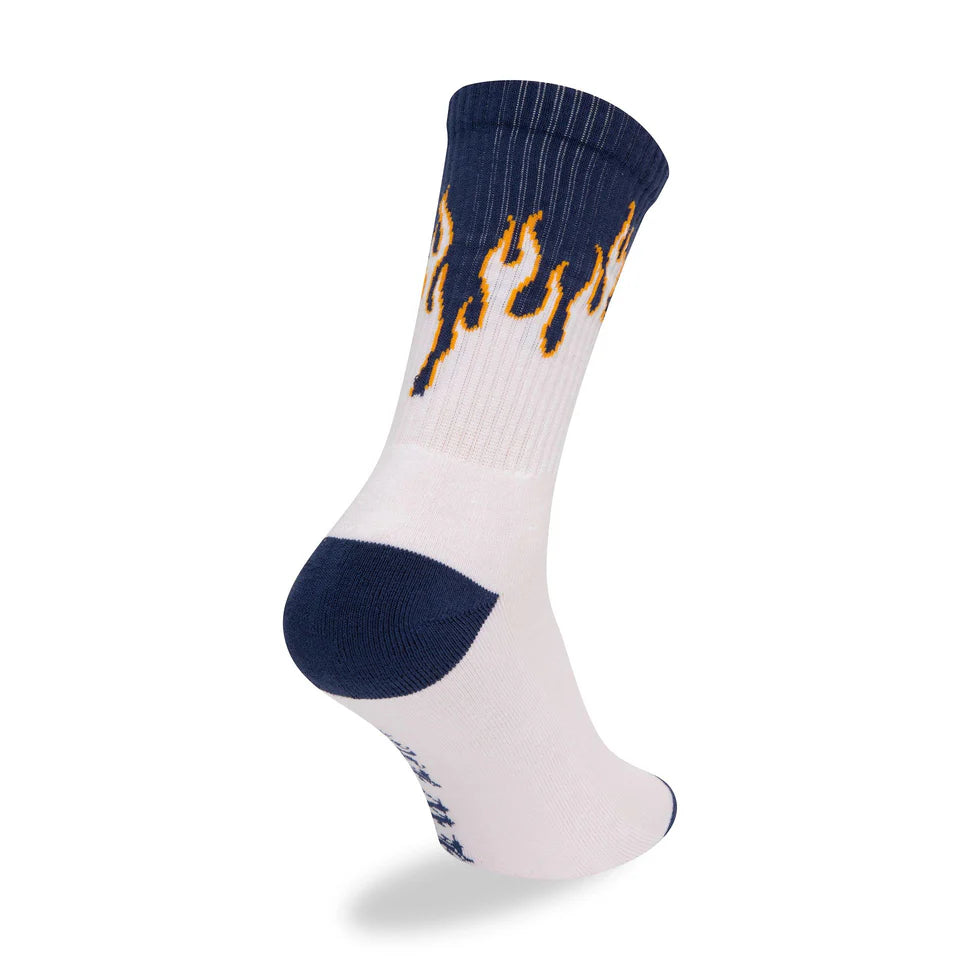 New Era Flame Crew Socks white