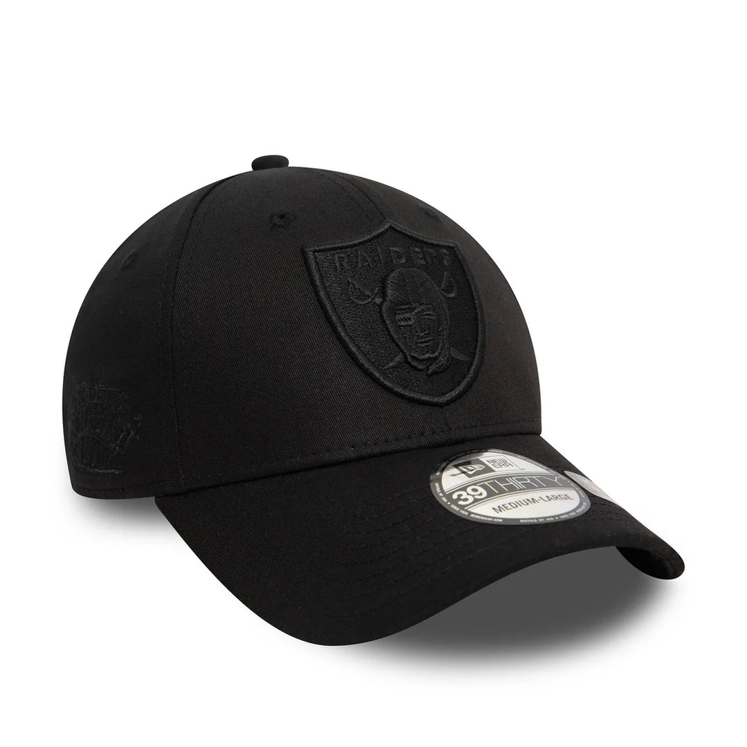 New Era Monochrome 39Thirty LV Raiders Stretch Fit Cap black