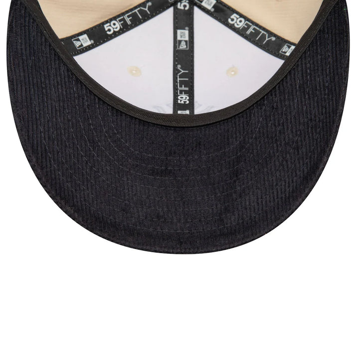 New Era Cord Low Profile 59Fifty NY Yankees light beige/navy