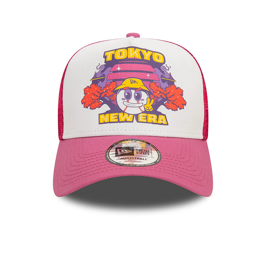 New Era Graphic Print 9Forty E-Frame Tokyo purple/white