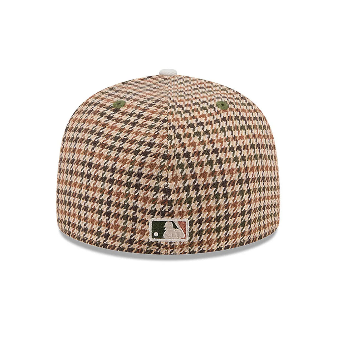 New Era Houndstooth 59Fifty NY Yankees brown