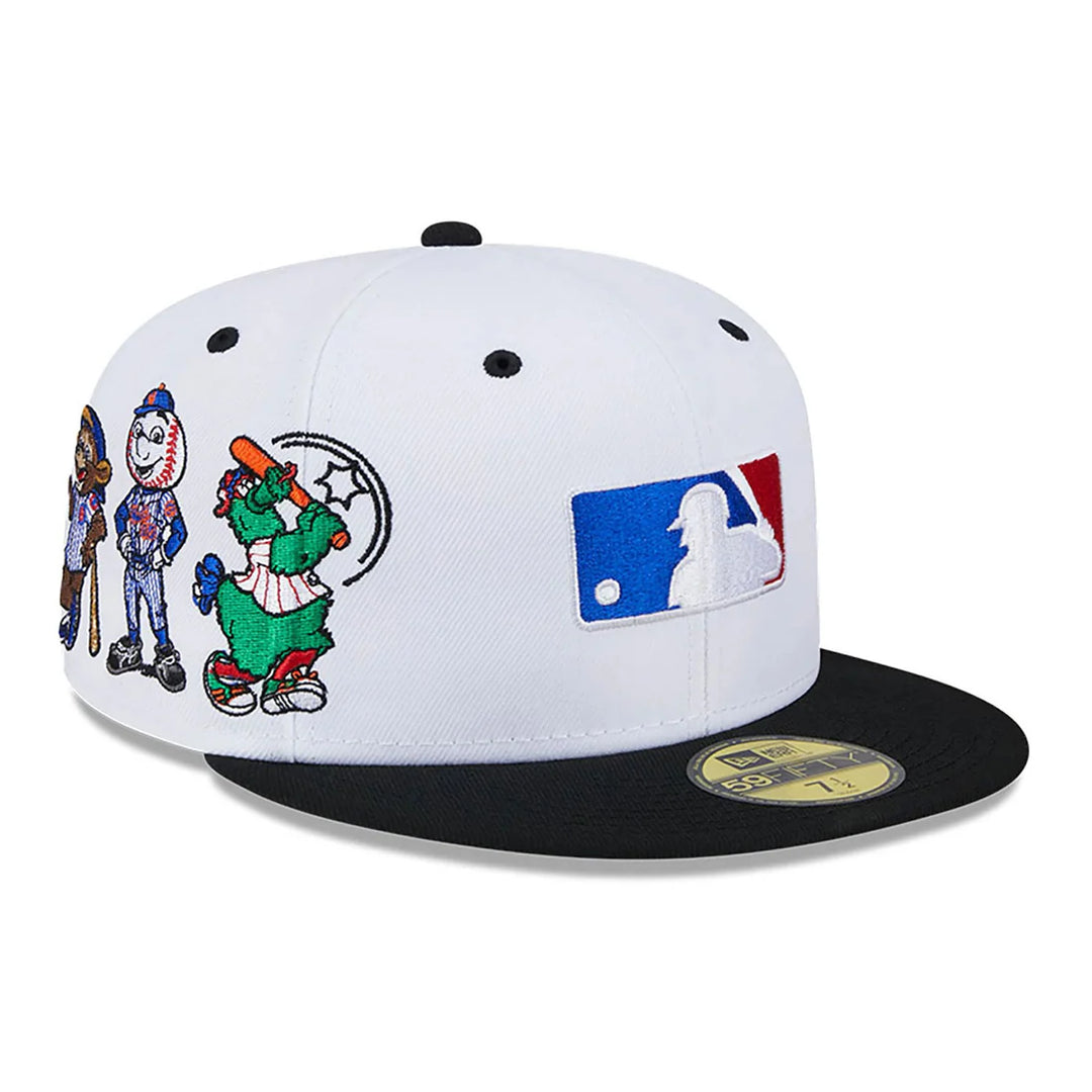 New Era National League Logo MLB League Mascots white/black