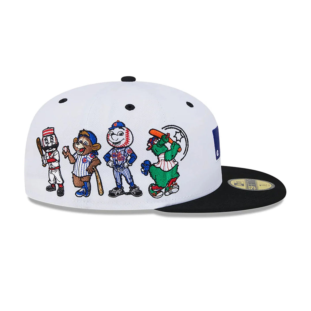 New Era National League Logo MLB League Mascots white/black