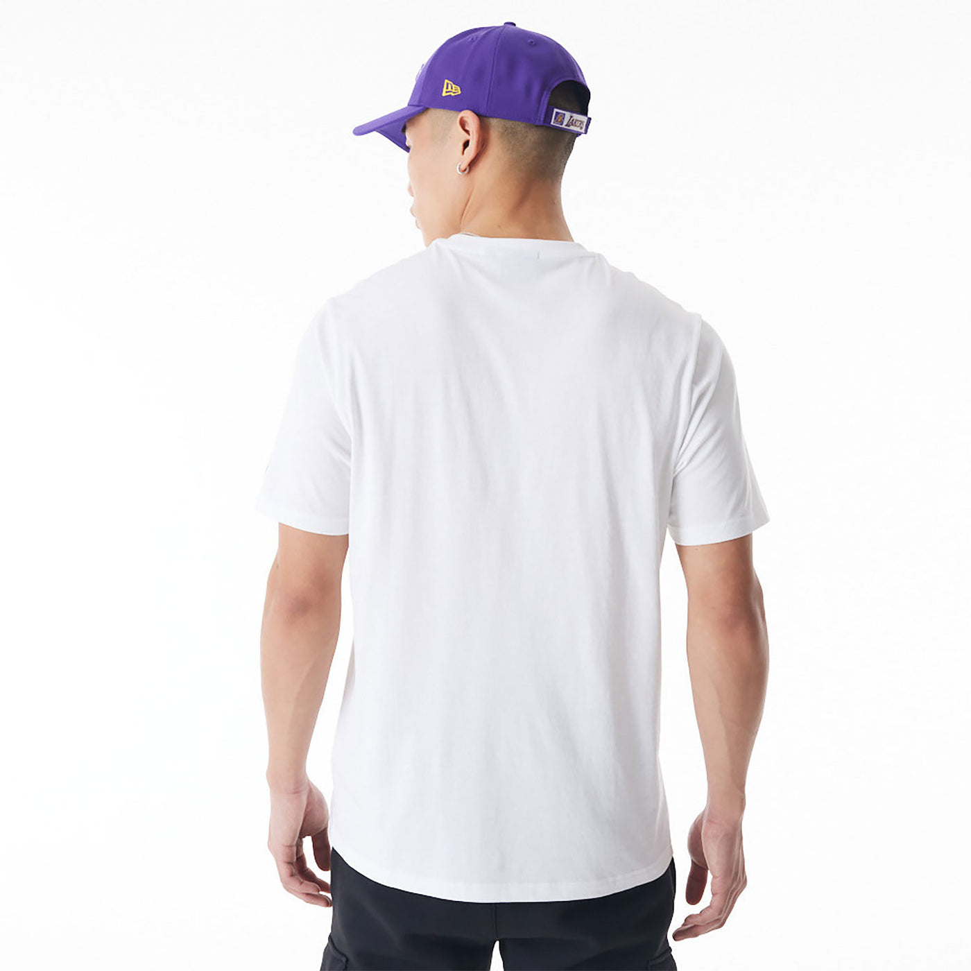 New Era NBA Net Graphic LA Lakers tee white