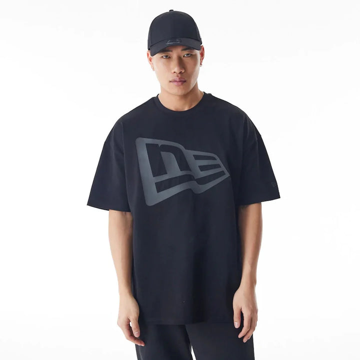 New Era Flag Oversize tee black