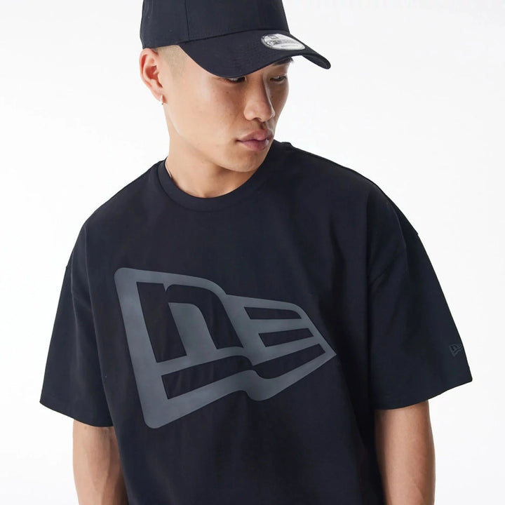 New Era Flag Oversize tee black