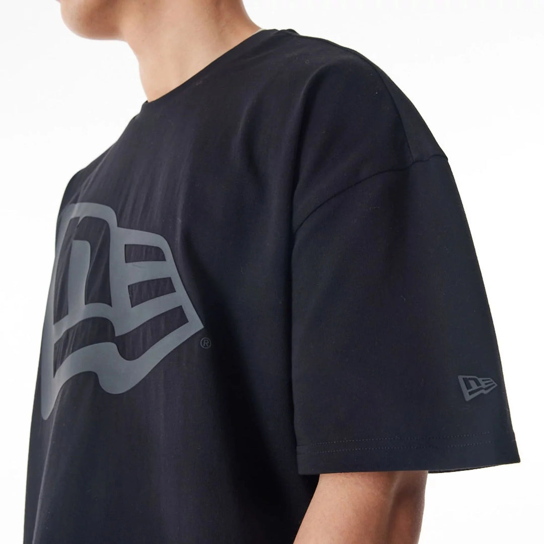 New Era Flag Oversize tee black