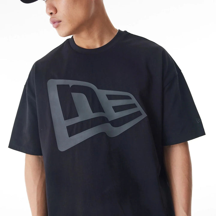 New Era Flag Oversize tee black