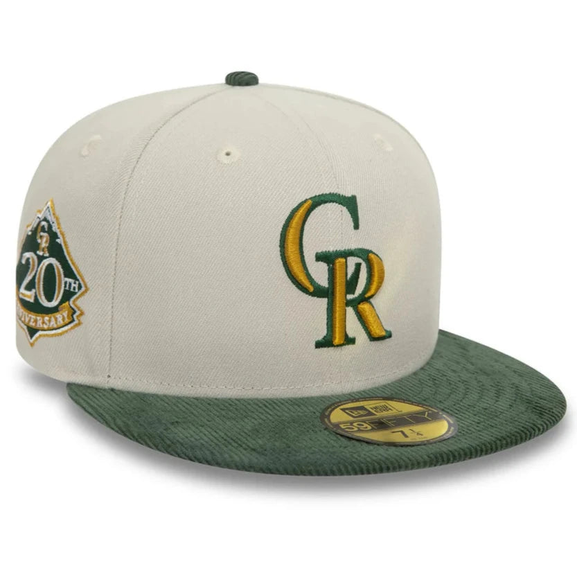 New Era Contrast Cord 59Fifty C Rockies cream/green