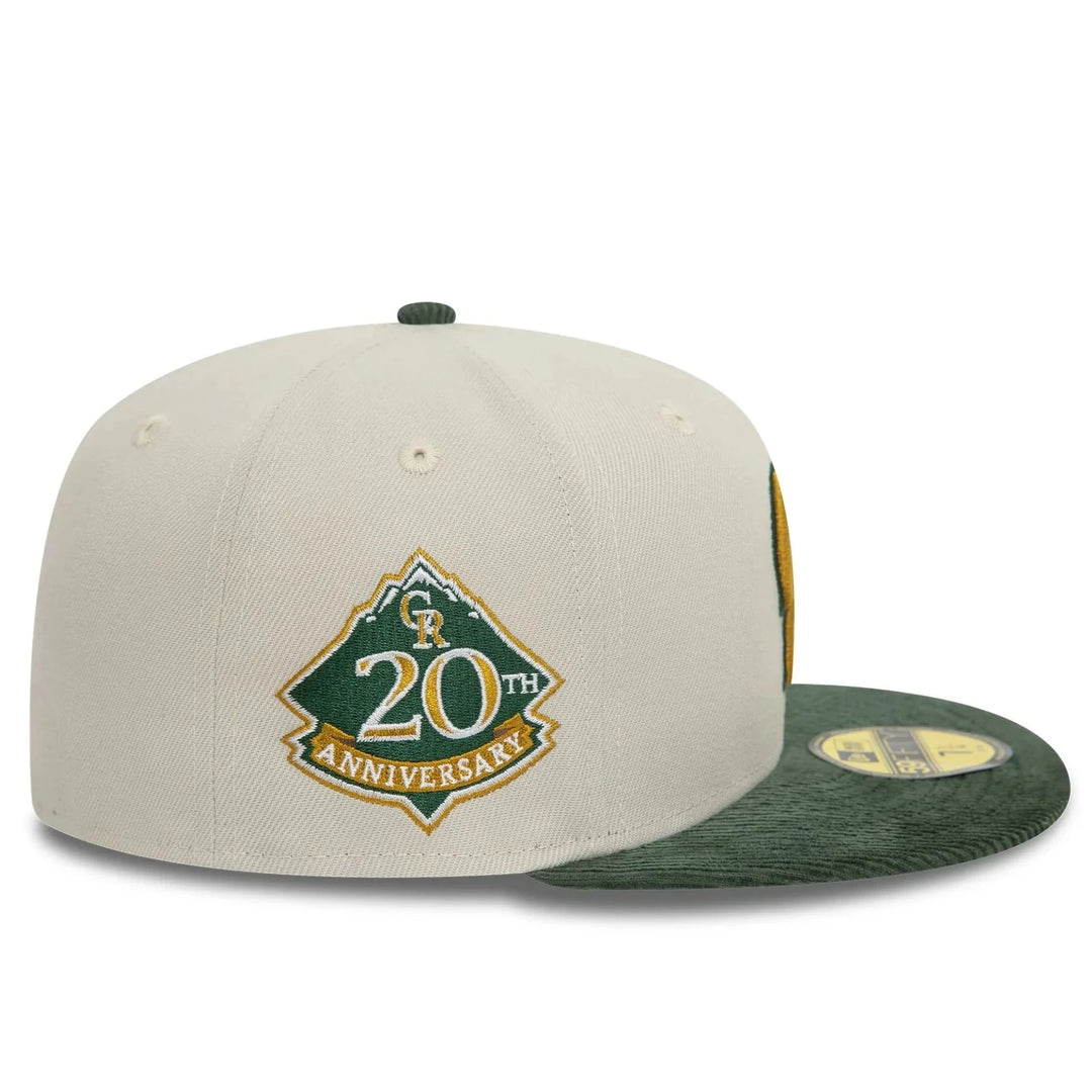 New Era Contrast Cord 59Fifty C Rockies cream/green