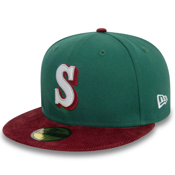 New Era Contrast Cord 59Fifty S Mariners dark green