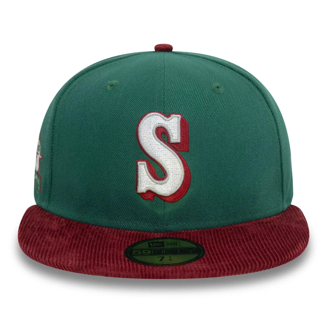 New Era Contrast Cord 59Fifty S Mariners dark green