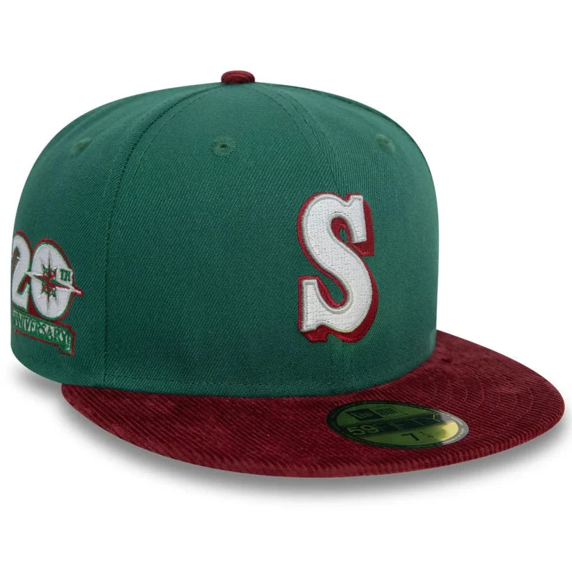 New Era Contrast Cord 59Fifty S Mariners dark green