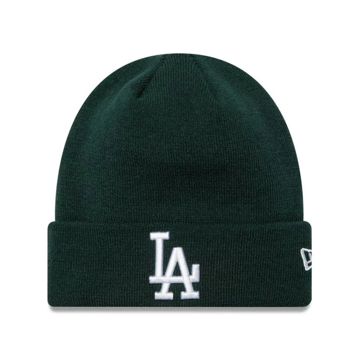 New Era League Essential Cuff Knit Beanie LA Dodgers dark green