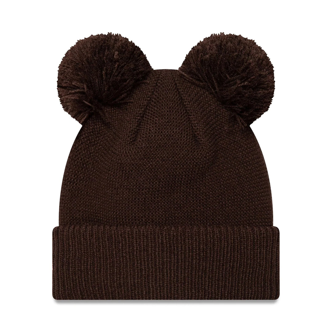 New Era Double Pom Knit Beanie NY Yankees brown