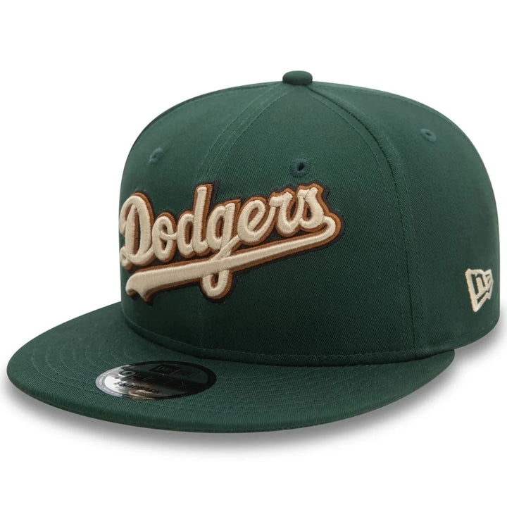 New Era Wordmark Patch 9Fifty LA Dodgers dark green