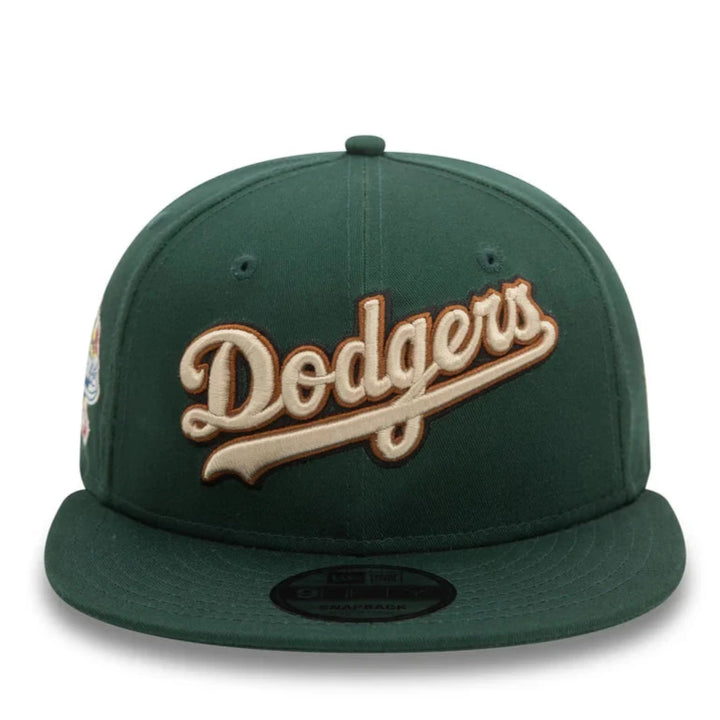 New Era Wordmark Patch 9Fifty LA Dodgers dark green