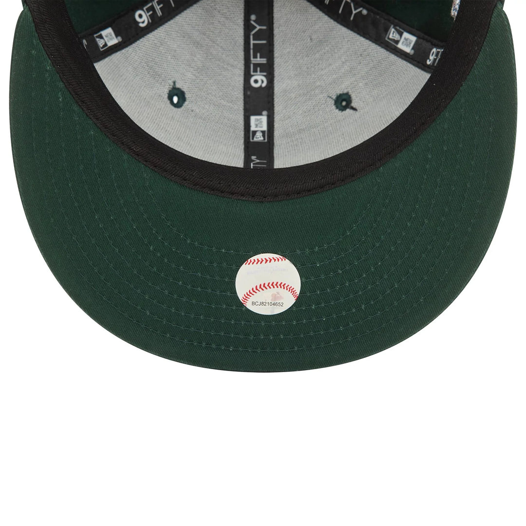 New Era Wordmark Patch 9Fifty LA Dodgers dark green