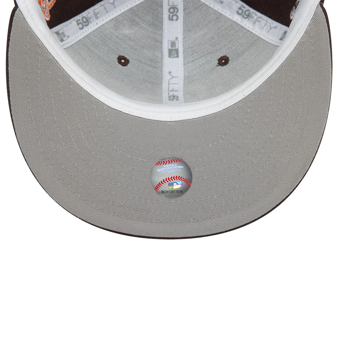 New Era  MLB Cooperstown Patch 59Fifty P Padres brown