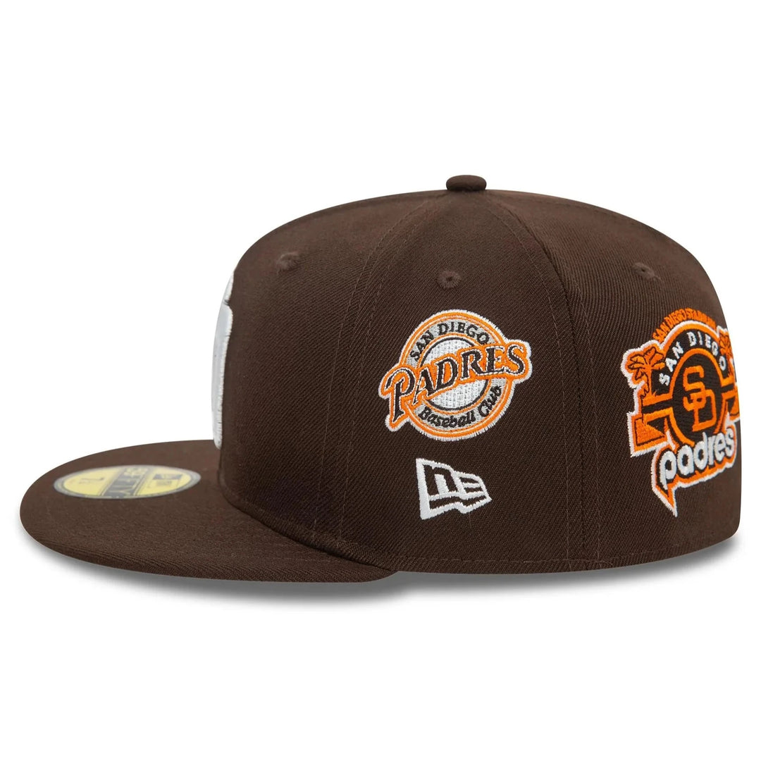 New Era  MLB Cooperstown Patch 59Fifty P Padres brown