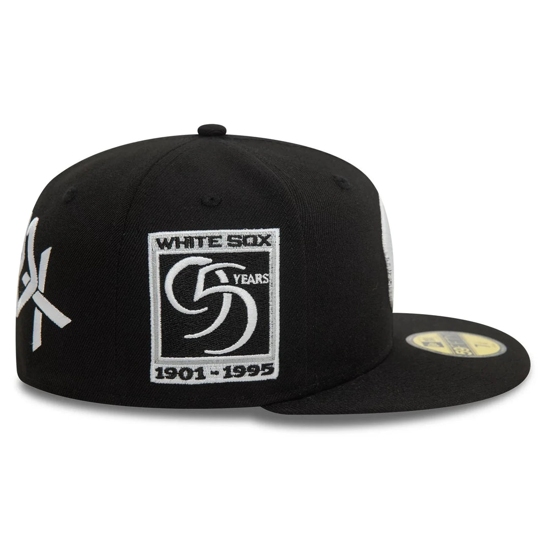 New Era MLB Cooperstown Patch 59Fifty C White Sox black