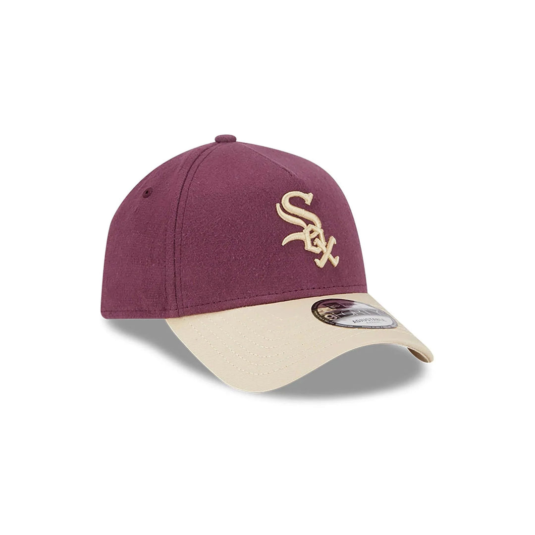 New Era Moleskin Crown 9Forty A-Frame C White Sox burgundy/beige