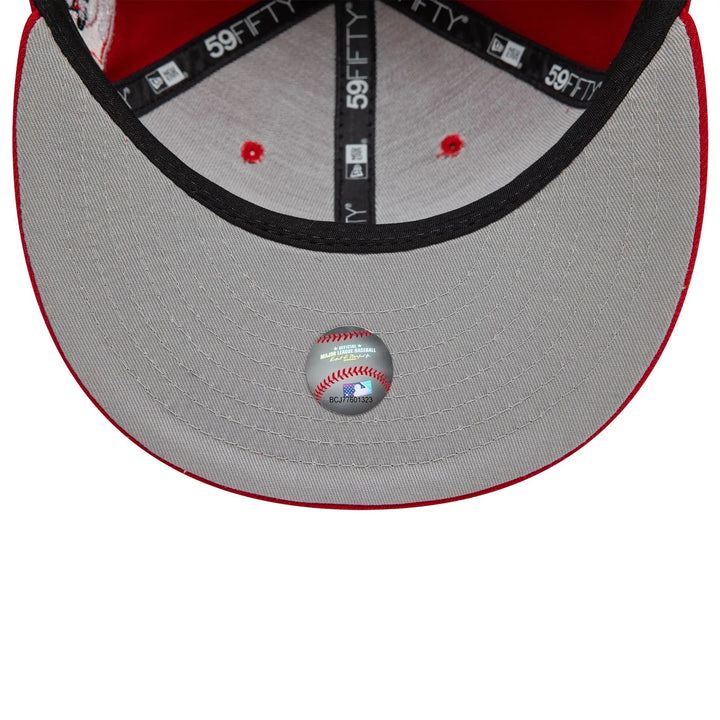 New Era Image MLB All Over Print 59Fifty C Reds scarlet