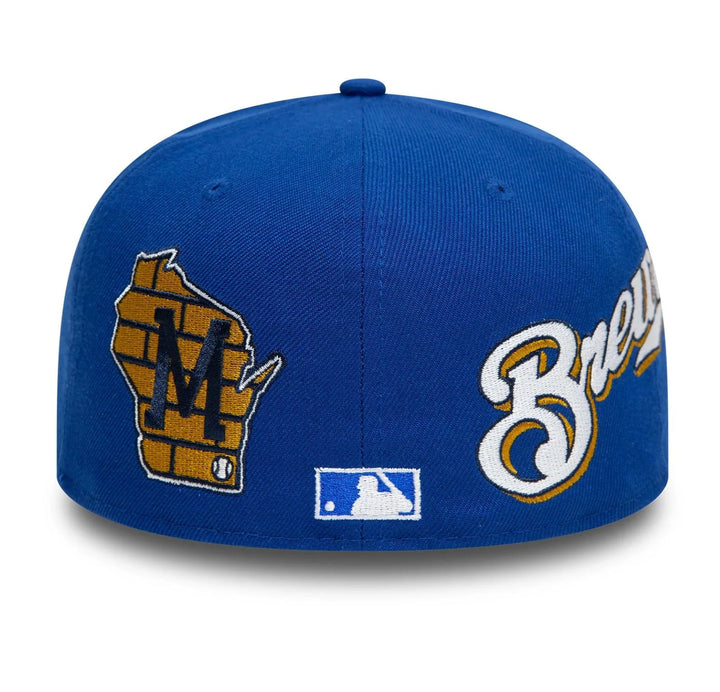 New Era Image MLB All Over Print 59Fifty M Brewers blue