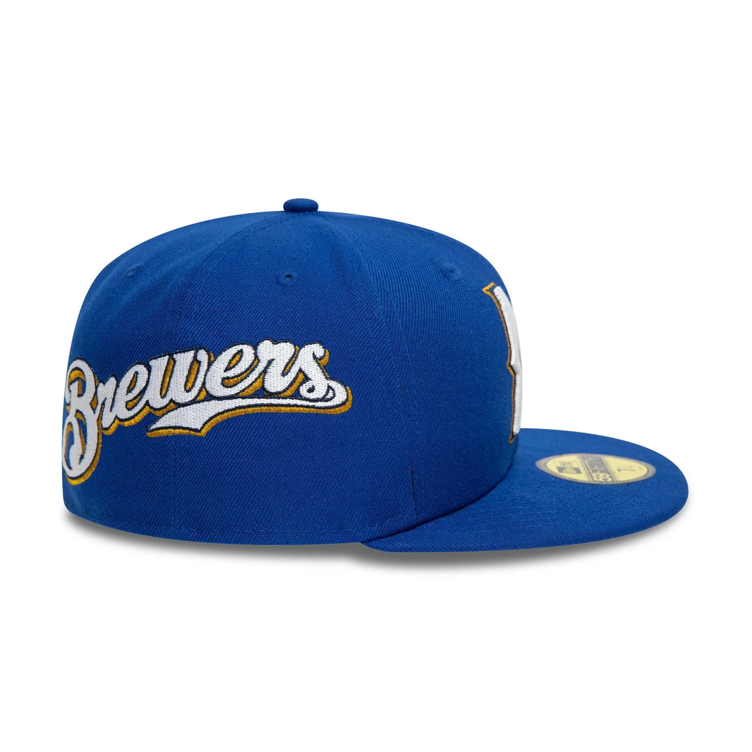 New Era Image MLB All Over Print 59Fifty M Brewers blue