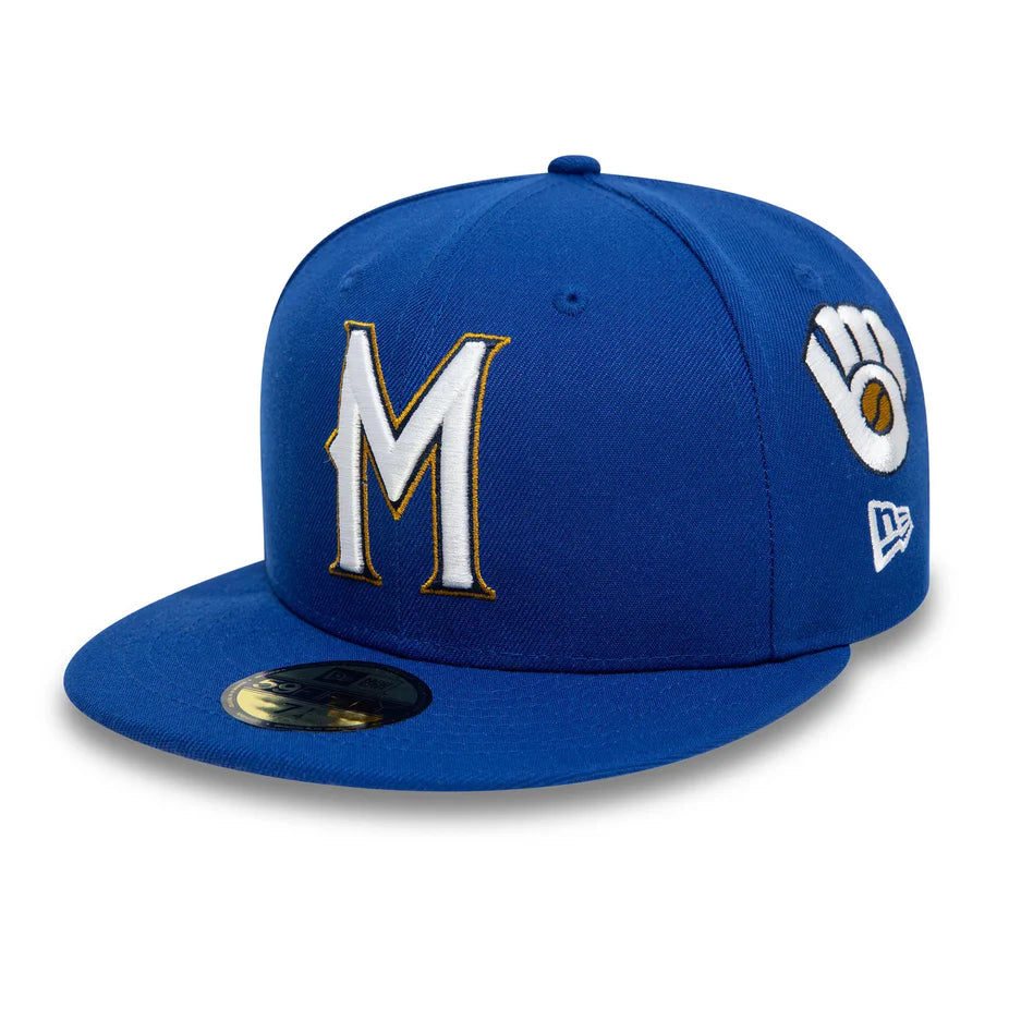 New Era Image MLB All Over Print 59Fifty M Brewers blue