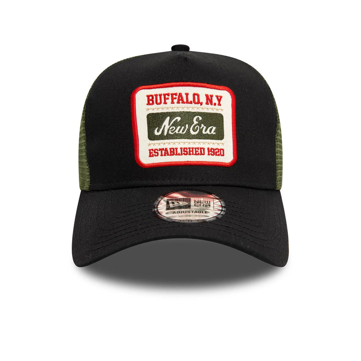 New Era Patch 9Forty A-Frame Trucker black/olive