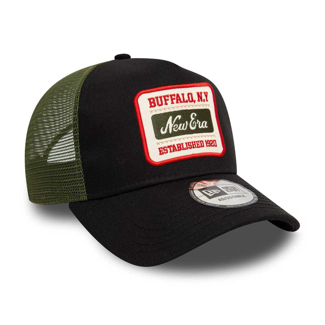 New Era Patch 9Forty A-Frame Trucker black/olive